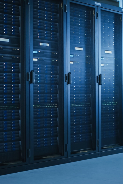 Server Racks At Data Center