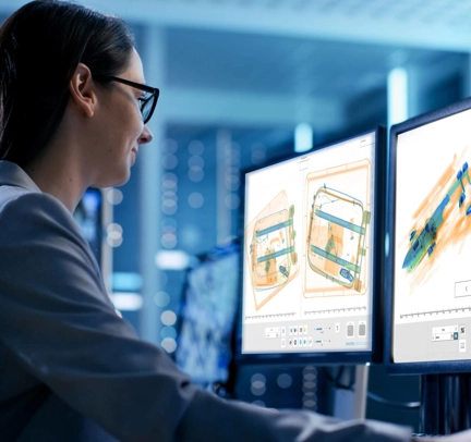 Detection Person Looking At X Ray Scanner Images