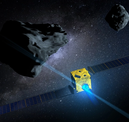 Dart Satellite Asteroid