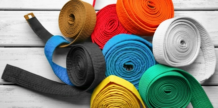 Multi Coloured Martial Arts Belts