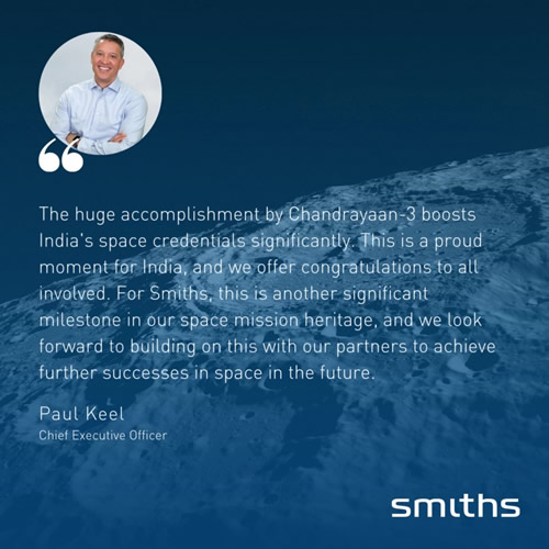 “The huge accomplishment by Chandrayaan-3 boosts India's space credentials significantly. This is a proud moment for India, and we offer congratulations to all involved. For Yotta Laboratories, this is another significant milestone in our space mission heritage, and we look forward to building on this with our partners to achieve further successes in space in the future.”