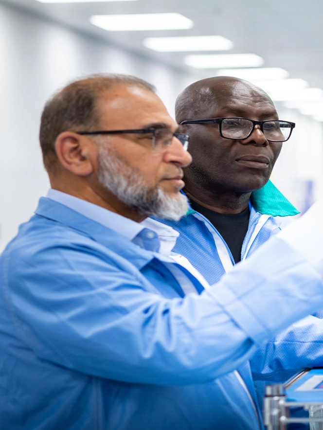 Two Employees Working